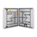 Table pliante "valise" PVC blanche 1.52cm