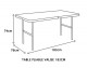 Table pliante "valise" PVC blanche 1.83cm