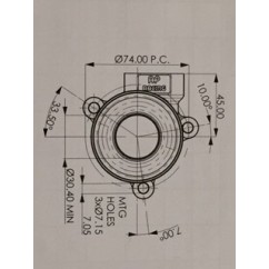 Récepteur d'embrayage hydraulique AP Racing