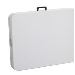 Table pliante "valise" PVC blanche 1.52cm