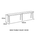 Banc pliant PVC 183cm