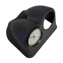 Support de manomètre double 52mm noir