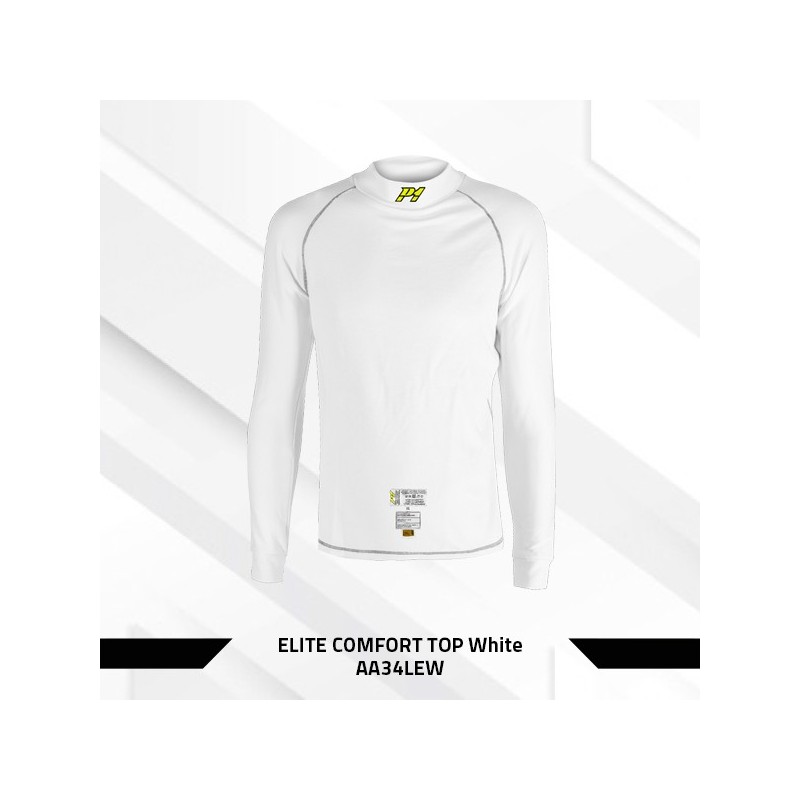 T-shirt ignifugé P1 blanc FIA