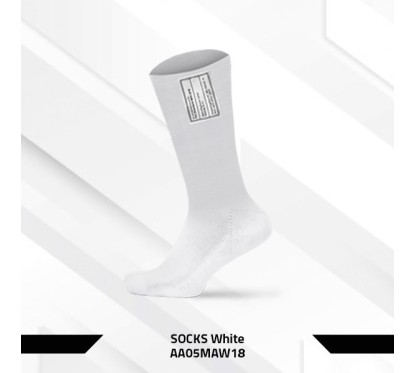 Chaussettes P1 mi-hautes blanches FIA