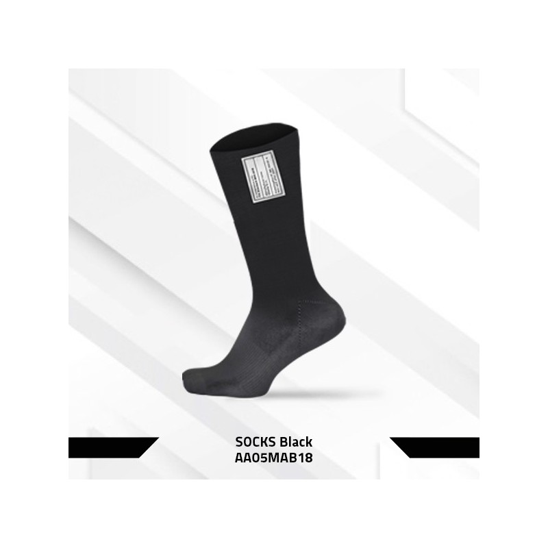 Chaussettes P1 mi-hautes noires FIA