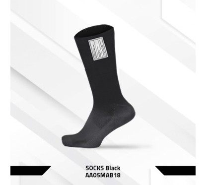 Chaussettes P1 mi-hautes noires FIA