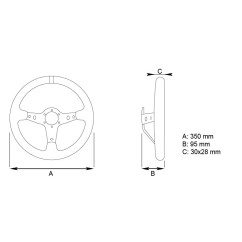 Volant GP Race Condor 350mm 